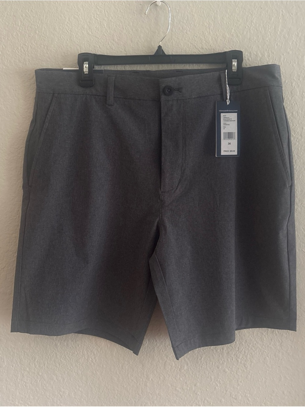 NWT Vineyard Vines Gray Performance Shorts 9” Breaker Shorts